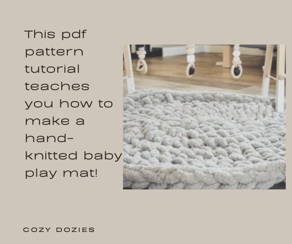 Baby Play Mat Pattern - Chunky Hand Knitting - Image 5