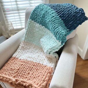 Beach Blanket Pattern - Chunky Hand Knitting