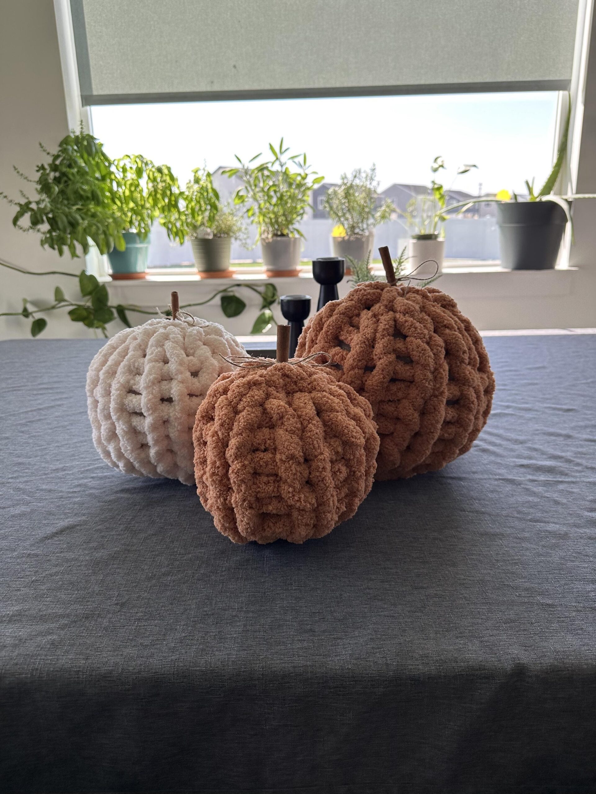 Pumpkin Pouf Pattern - Chunky Hand Knitting - Image 6