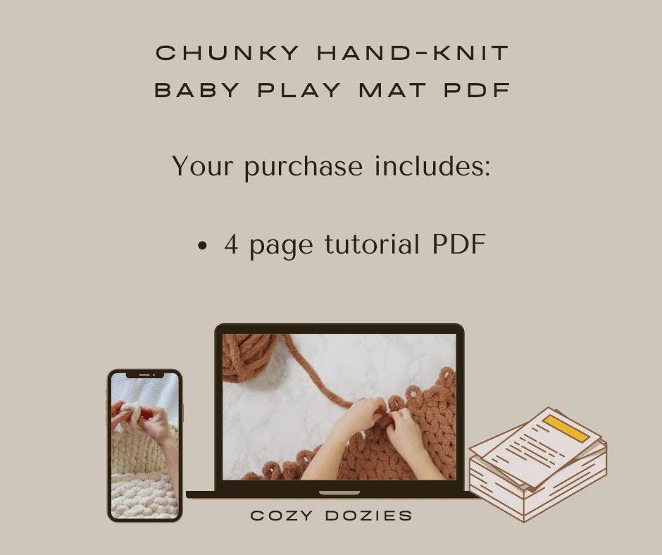 Baby Play Mat Pattern - Chunky Hand Knitting - Image 2