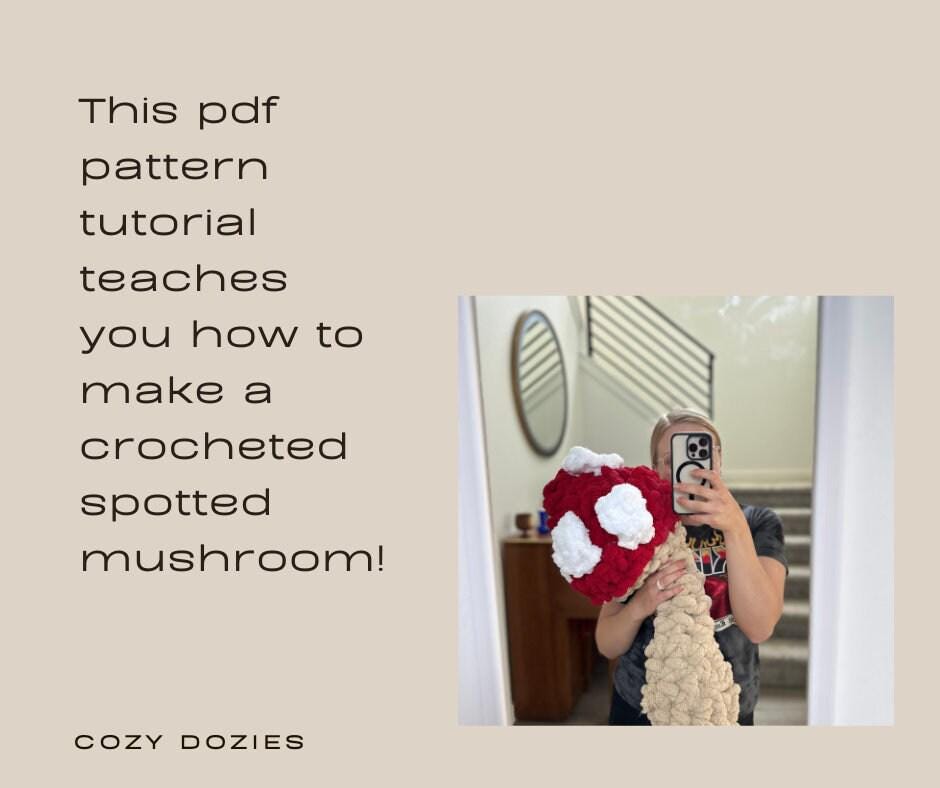 Mushroom Pattern - Chunky Crochet - Image 3
