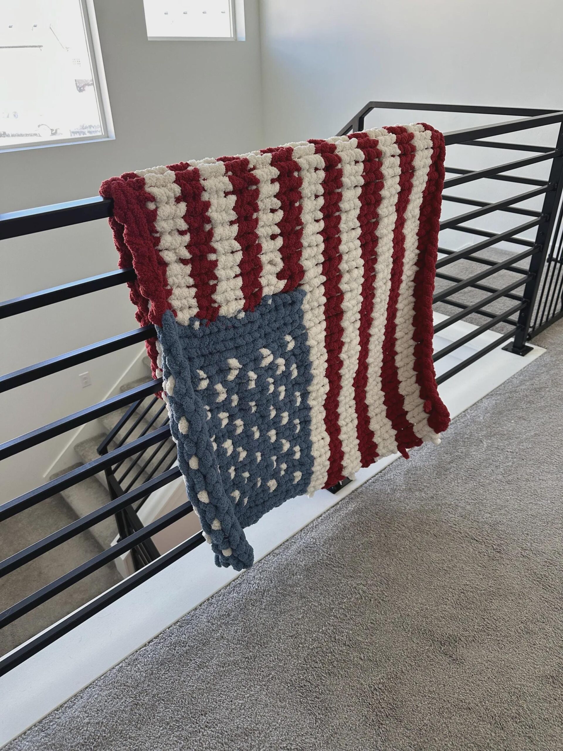American Flag Blanket Knit Kit - Image 3