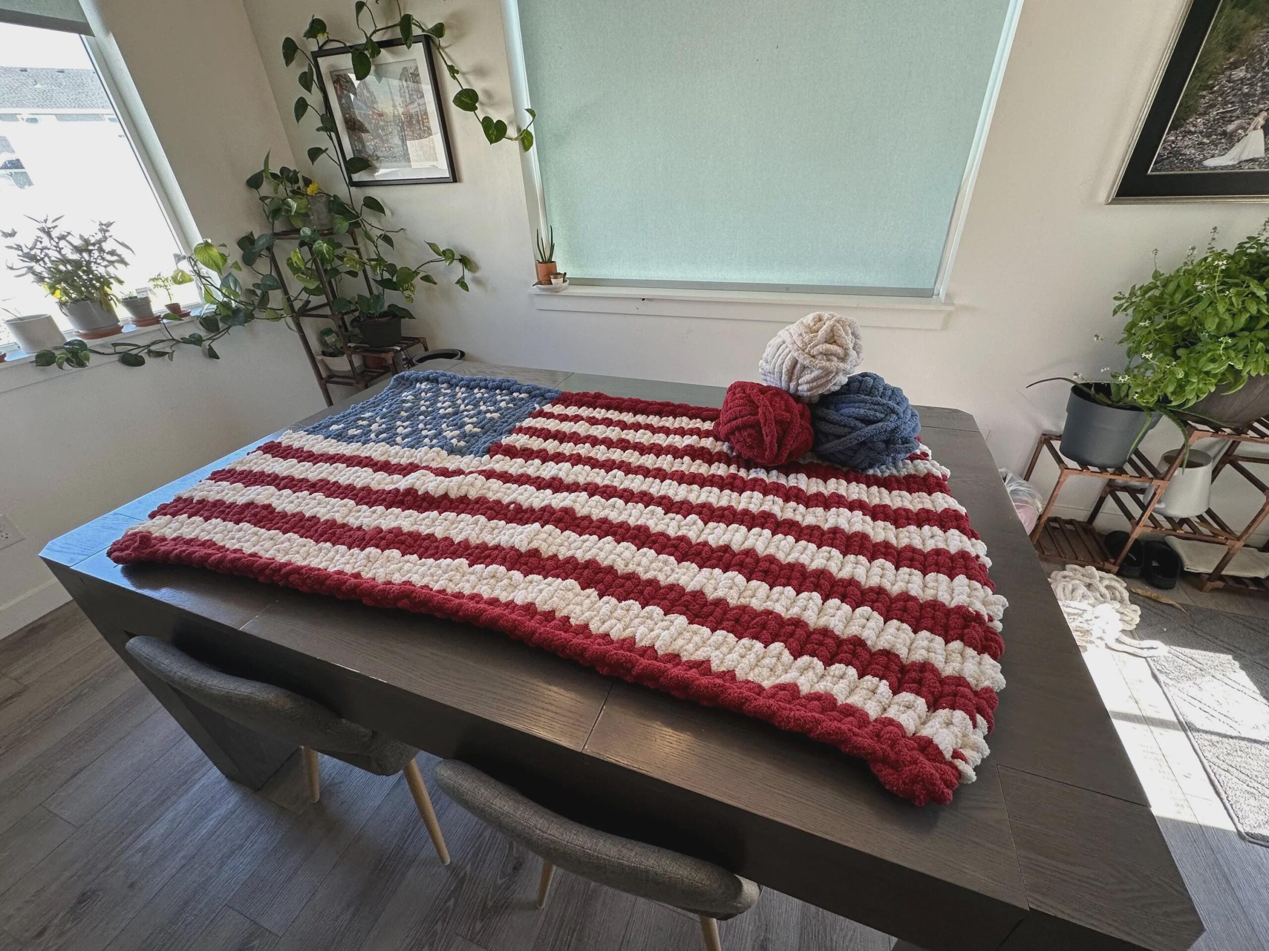 American Flag Blanket Knit Kit - Image 5