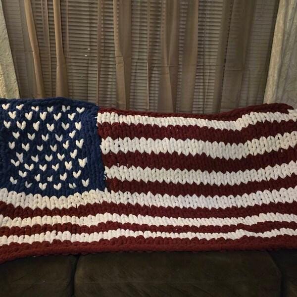 American Flag Blanket Knit Kit - Image 7