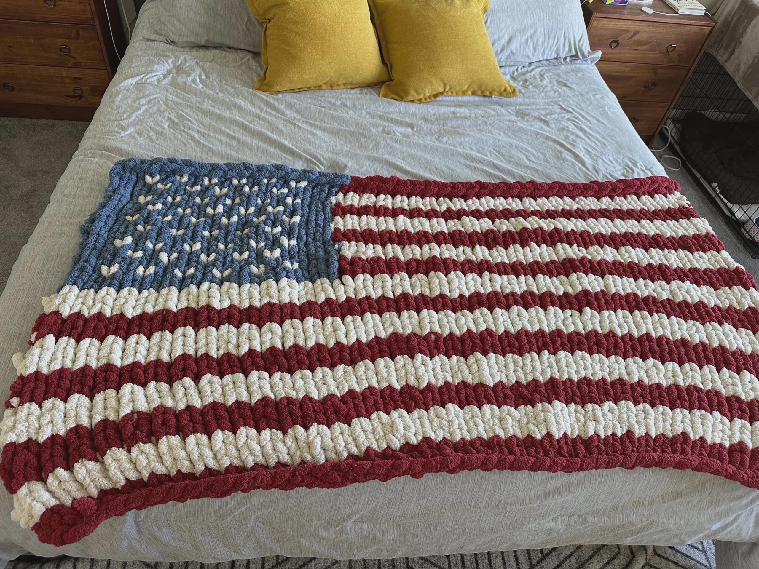 American Flag Blanket Knit Kit - Image 6