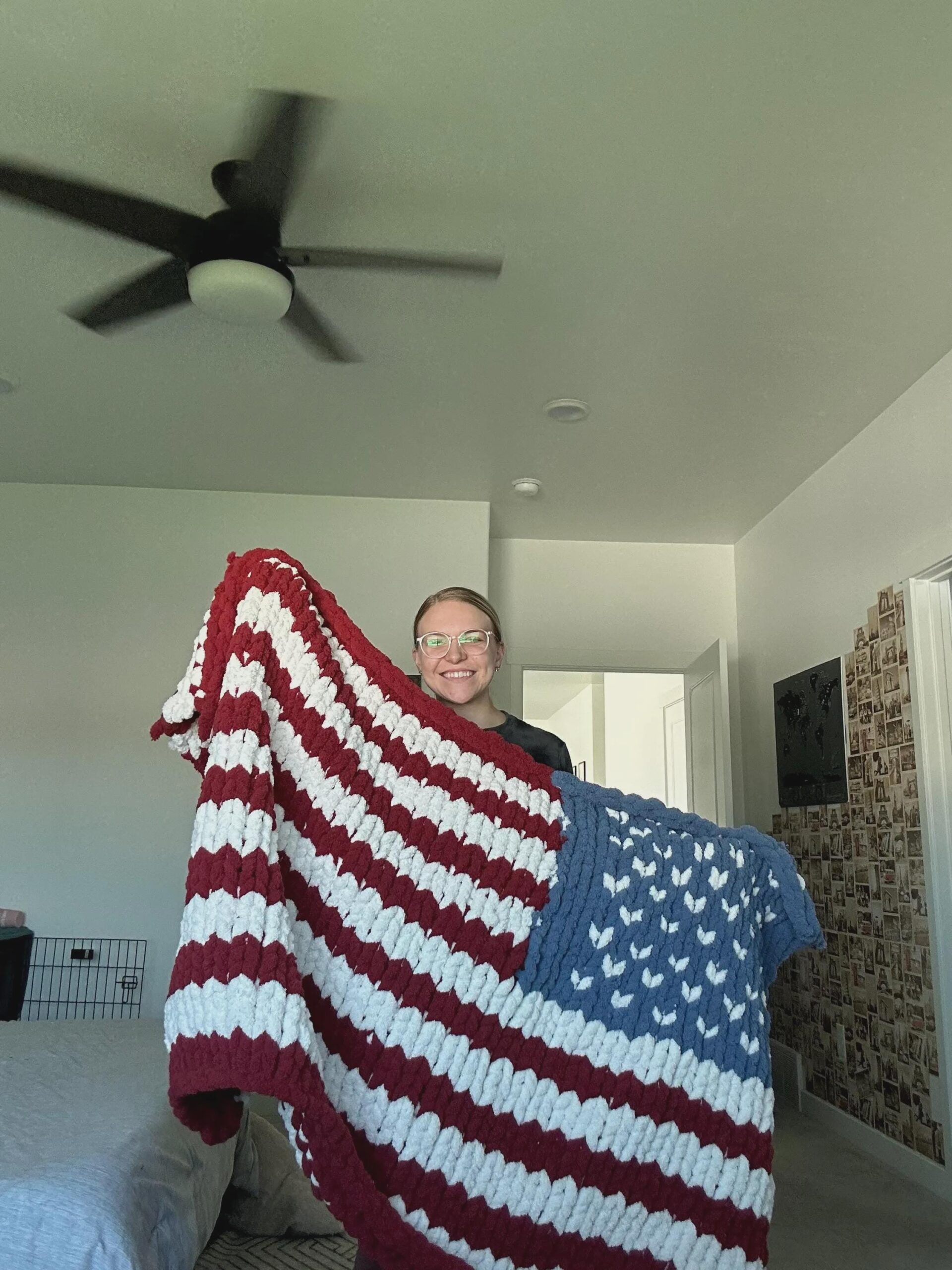 American Flag Blanket Knit Kit - Image 4