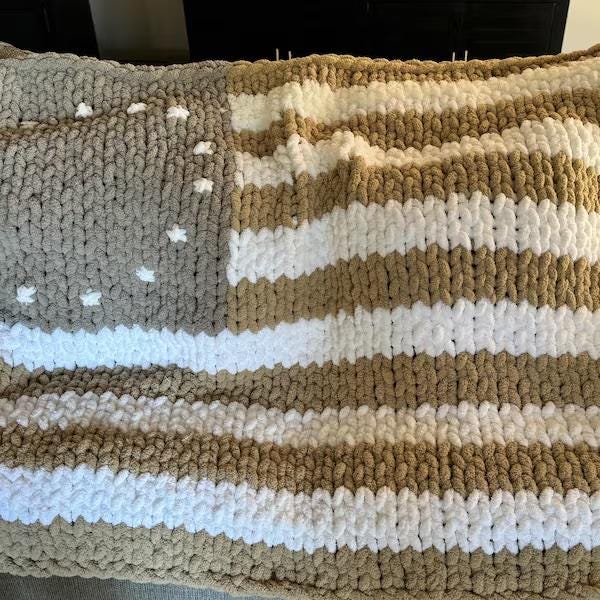American Flag Blanket Knit Kit - Image 10